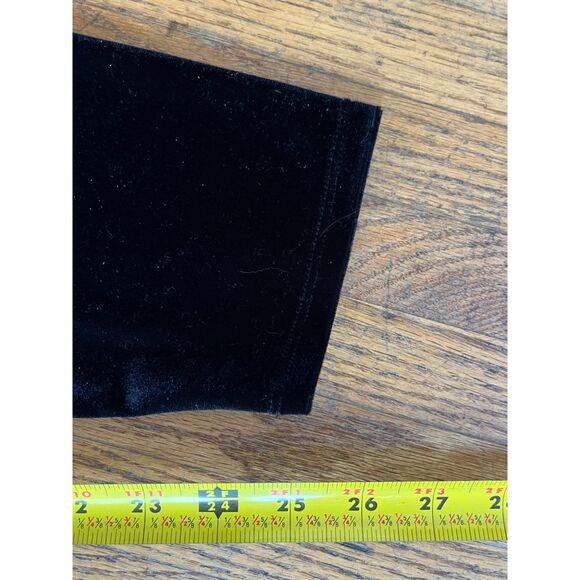 EILEEN FISHER Black Velvet Pants Trousers   Women's Size Large - Picture 9 of 9